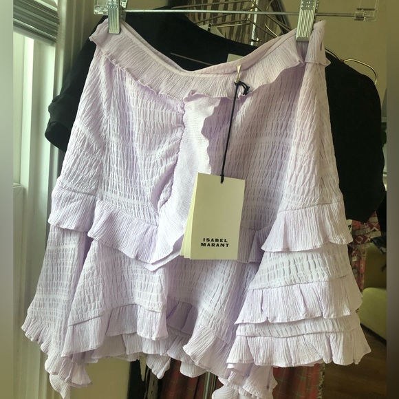 Isabel Marant Geneva Skirt in Lilac FR36 $790 - Picture 5 of 7